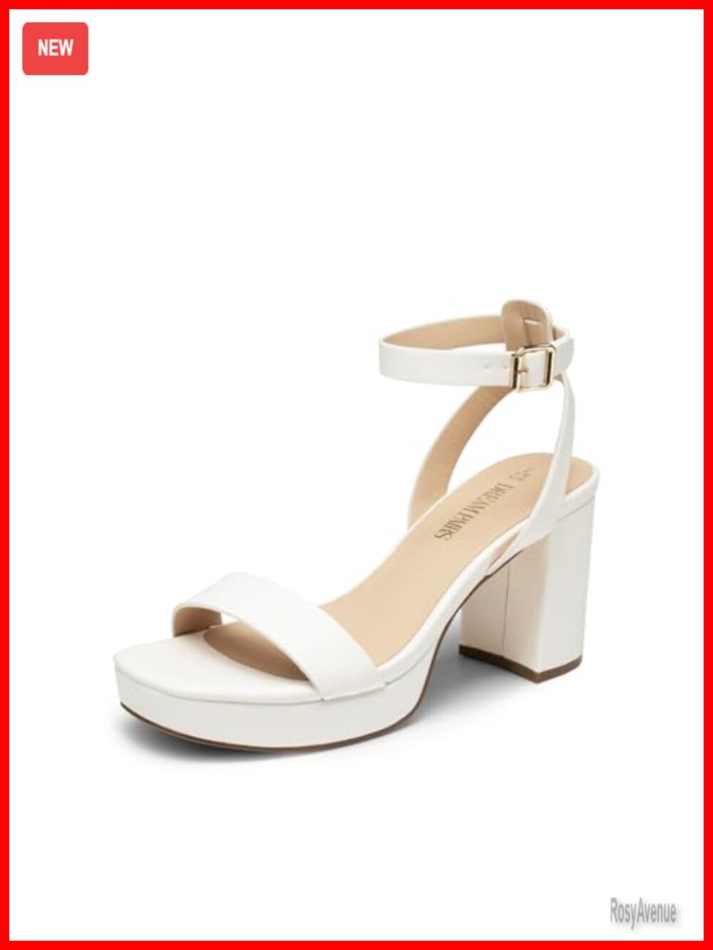 Women's Chunky Block Heel Platform Sandals Ankle Strap Open Toe Heels